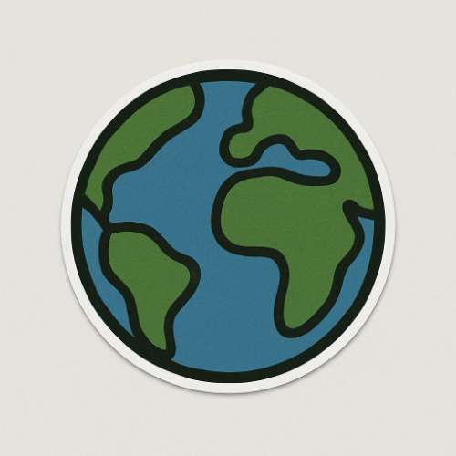 Earth sticker